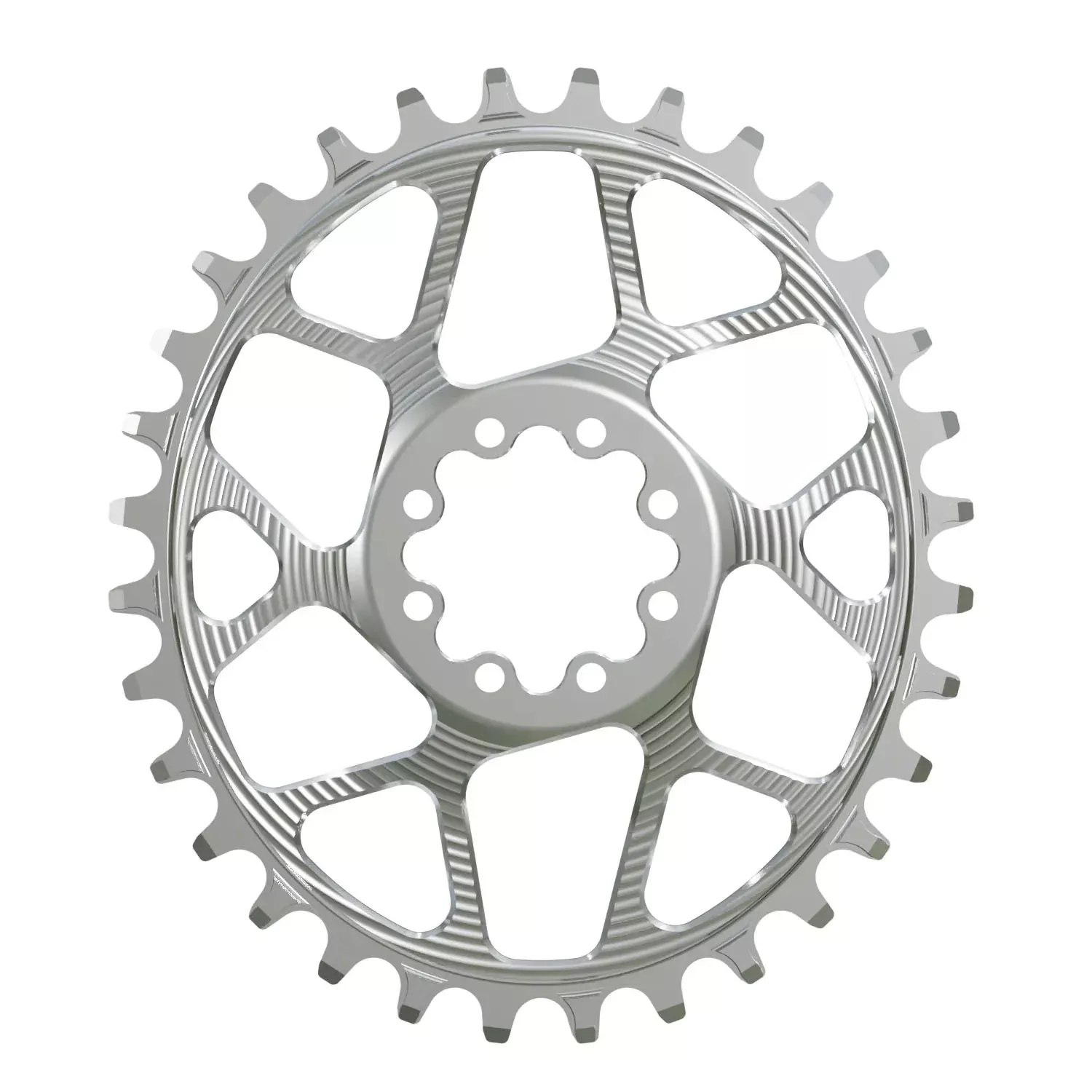 Works Components Oval Chainring SRAM 8-Bolt 30T Boost 3mm Slv
