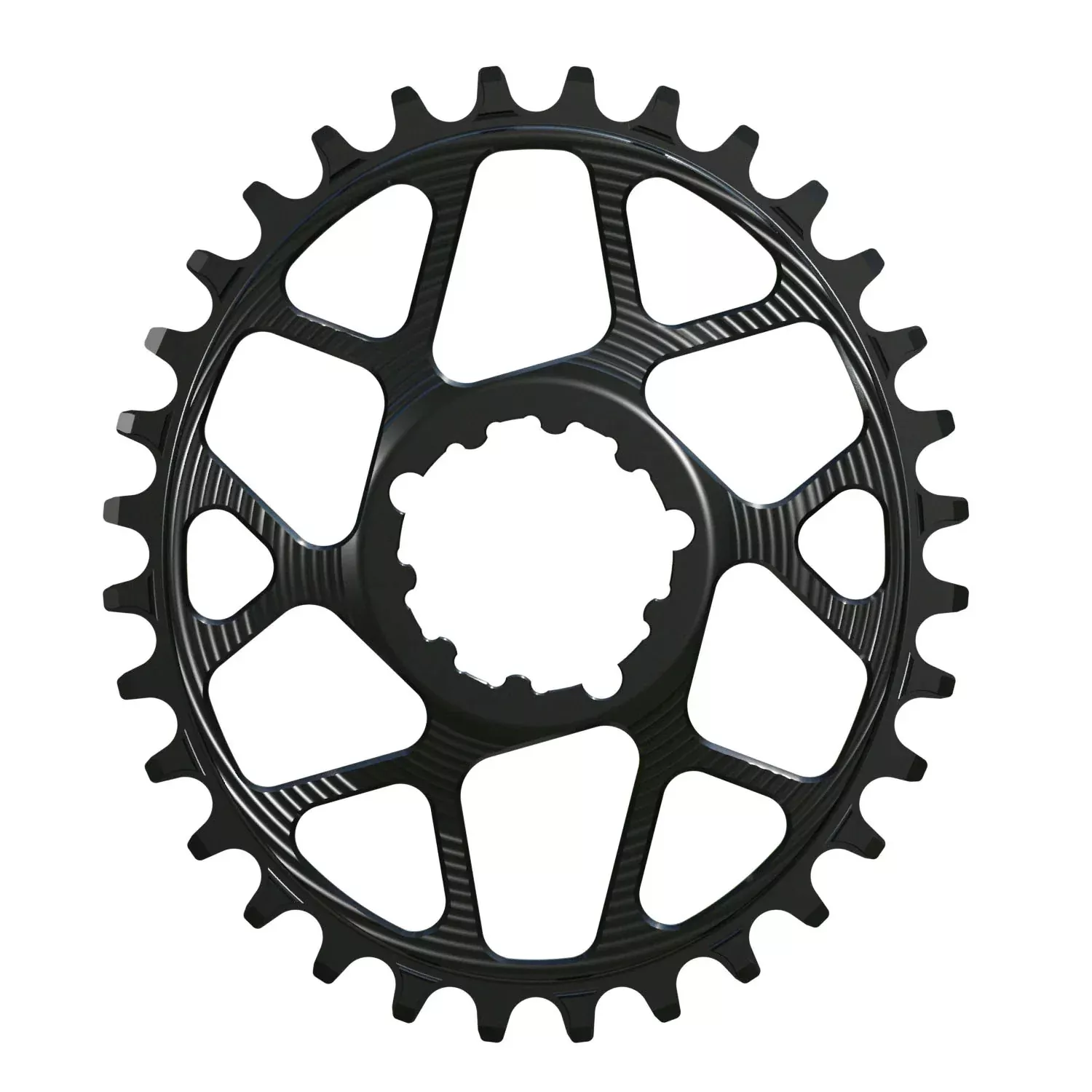 Works Components Oval ChainringSRAM 3-Bolt 32T Boost 3mm Blk