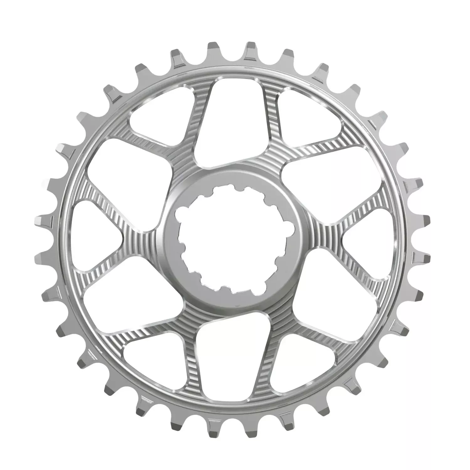 Works Components Round Chainring SRAM 3-Bolt 34T Boost 3mm Slv