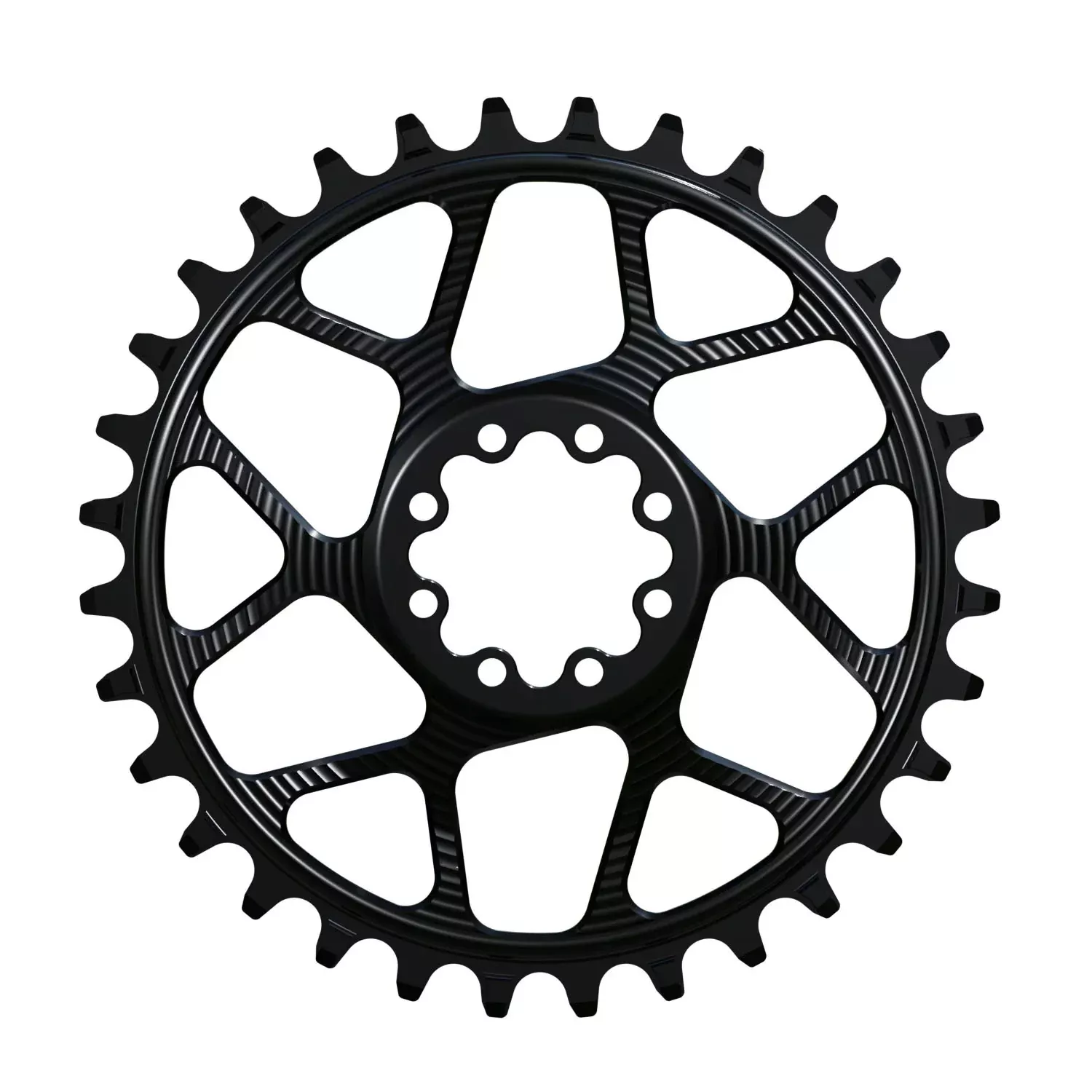 Works Components Round Chainring SRAM 8-Bolt 30T Boost 3mm Blk