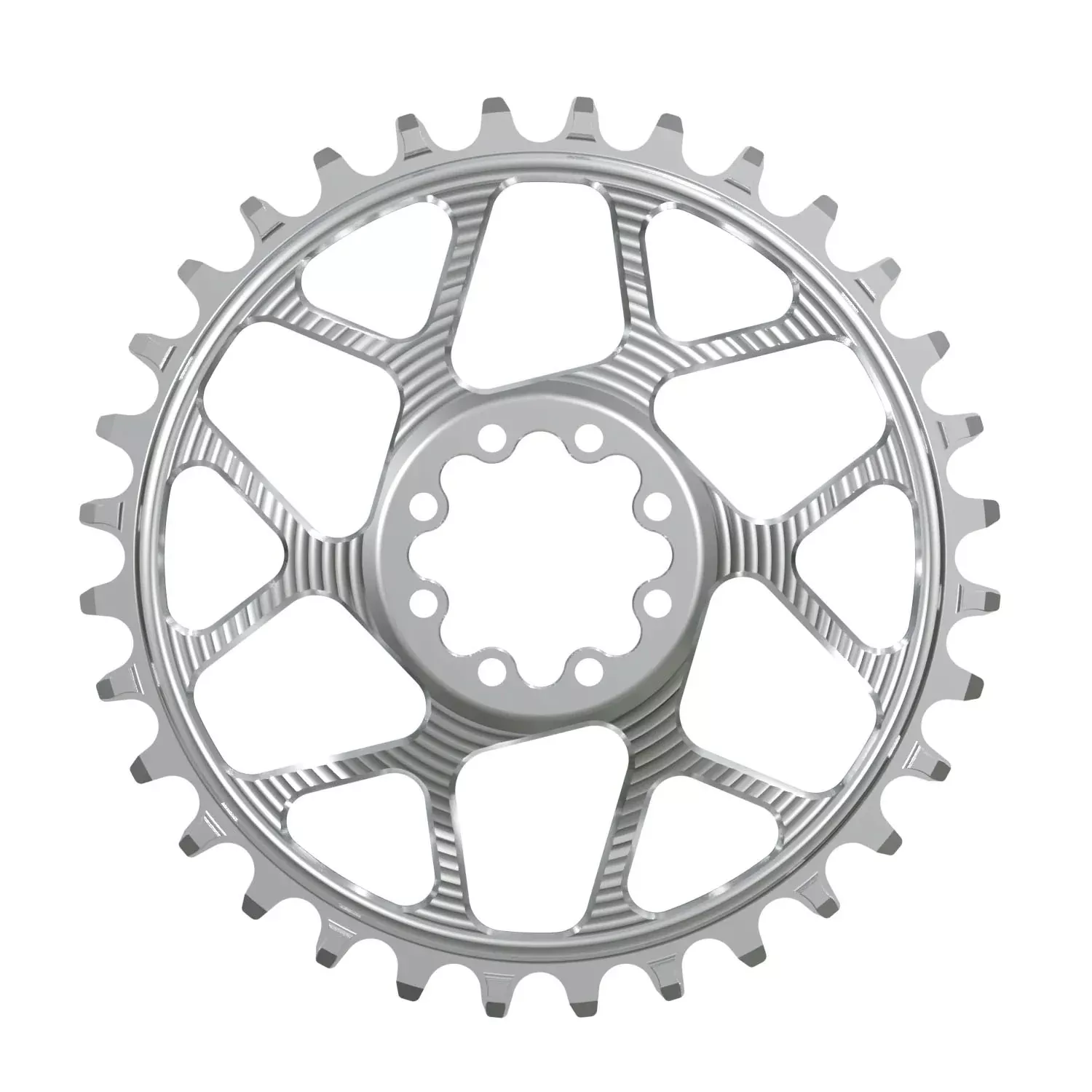 Works Components Round Chainring SRAM 8-Bolt 30T Boost 3mm Slv