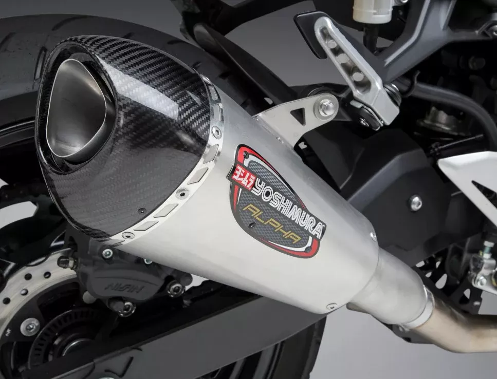 Yoshimura Alpha T Slip-On Exhaust - Works Finish | Part# 14710BP520