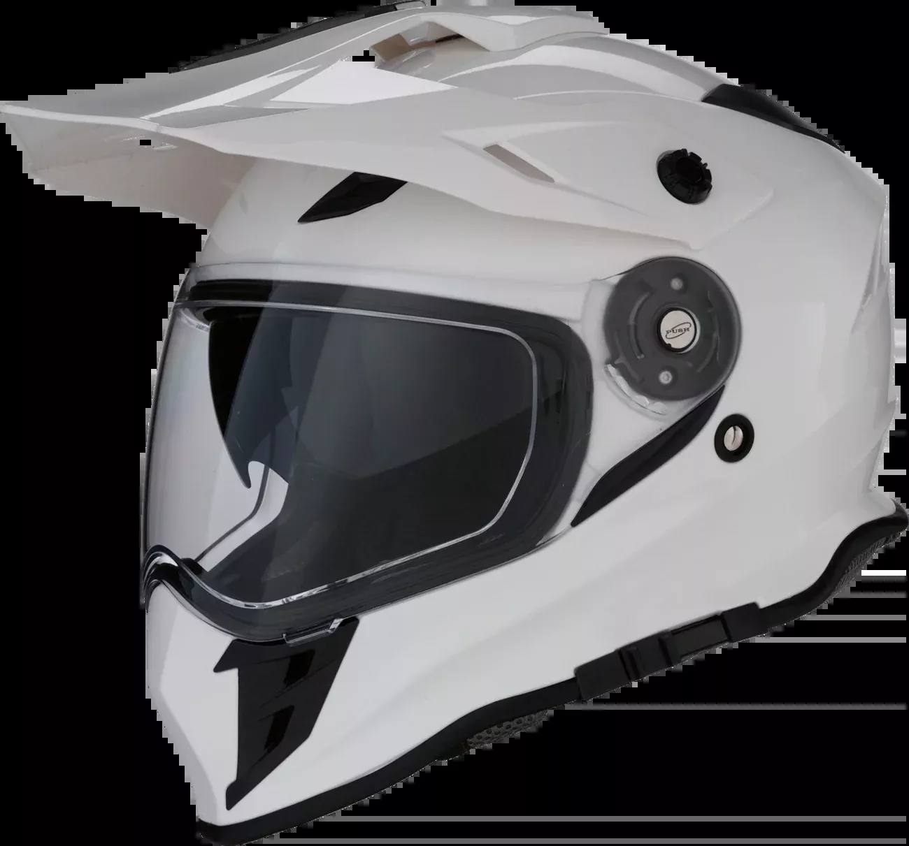 Z1R, Z1R Range 2.0 Helmet - Solid White, Small - Versatile Dual-Sport Motorcycle Helmet with Impact-Absorbing EPS Liner and Sun Visor