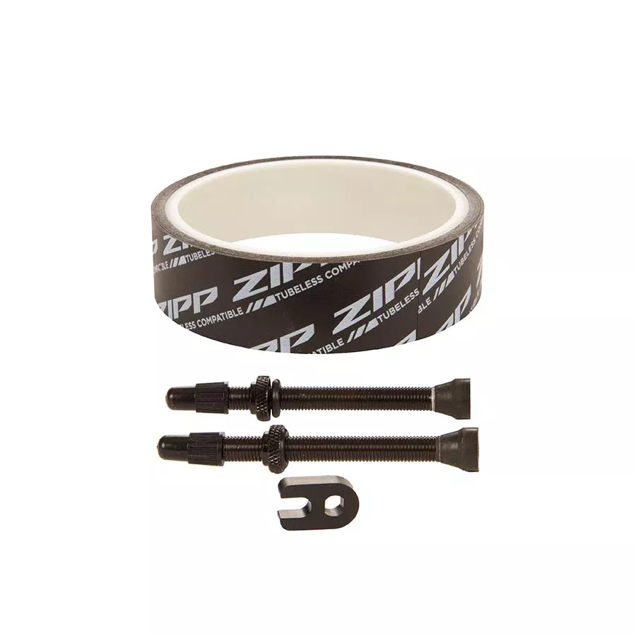 Zipp Tubeless Kit Includes 26mm Tape 2 Universal 66mm Valves 1 Valve Core Wrench Fits 303. 303s